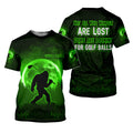 Custom Bigfoot Golf Polo Shirt, Mens Golf Gift, Funny Golf Shirt, Golf Gift For Dad