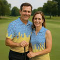 Ice Cream Pattern Hawaiian Golf Shirt, Summer Vibe Men's Golf Shirt, Polo Shirts For Men