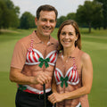 Custom Funny Belly Christmas Golf Shirt, Mens Golf Polo, Golf Apparel For Men