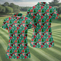 Adorable Cartoon Characters Xmas Golf Shirts, Cute Women's Golf Clothes, Ladies Golf Polos, Christmas Golf Shirt