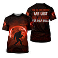 Custom Bigfoot Golf Polo Shirt, Mens Golf Gift, Funny Golf Shirt, Golf Gift For Dad