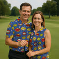 Funny Comic Pop Art Golf Shirt, Fun Golf Polo Shirt, Golf Shirts For Men
