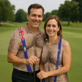 Australia Flag Print Fun Golf Shirt, Men's Golf Top, Polo Shirts For Men, Golf Shirts For Men