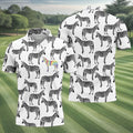 Rainbow Zebra Be Yourself Pride Month Support Golf Tops For Men, LGBT Community Polo Shirts For Men