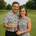 In A World Where You Can Be Anything Be Kind Autism Awareness Puzzle Pattern White Golf Shirt, Polo Shirts For Men