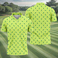 The Best Dad By Par Doodle Pattern Father's Day Golf Shirt, Golf Gift For Dad