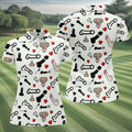Adult Humor LGBT Pride Fun Women's Golf Shirts, Gay Pride Month Celebrate Golf Shirt For Women