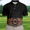 Custom Beer Logo Golf Shirt, Men's Funny Golf Polo Shirts, Unique Gift For Golfer, Fun Golf Shirts For Men