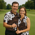 Polynesian Tribal Pattern Hawaiian Golf Shirt, Men's Golf Shirt, Polo Shirts For Men
