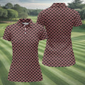 Christmas Snowflake Pattern Golf Shirt, Women Golf Top, Ladies Sleeveless Tops, Women's Golf Shirts