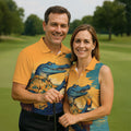 Funny Crocodile Tropical Theme Hawaiian Golf Shirt, Polo Shirts For Men, Golfing Apparel
