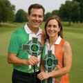 Celtic Cross Knotwork St Patrick's Day Shamrock Golf Shirt, Women's Golf Tops, Ladies Golf Shirts