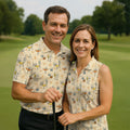 Retro Cocktail Drinks Pattern Golf Polo Shirt, Golf Polo Shirts For Men, Mens Golf Apparel