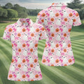Ghost Coquette Candy Halloween Fun Women's Golf Shirts, Women's Golf Tops, Ladies Golf Shirts