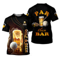 Par Then Bar Golf And Beer Custom Funny Golf Polo Shirt, Dad Golf Gifts