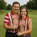 Candy Cane Santa Suit Christmas Golf Shirt, Mens Golf Shirts, Golf Apparel For Men