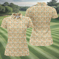 Funny Beer Mug Bikini Pattern Golf Polo Shirt, Women’s Golf Polo, Golf Shirts For Women