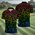 Dirty Humor Black Golf Shirt, Fun Golf Shirts For Men, Golf Gift For Men, Golf Shirts For Men