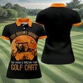 Broom Broke Now I Drive Golf Cart Halloween Polo Shirt, Women’s Golf Polo, Ladies Golf Top