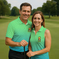 Tropical Retired Parrot Cocktail Golf Polo Shirt, Golf Shirts For Men, Printed Golf Shirts