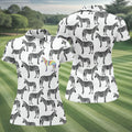 Rainbow Zebra Be Yourself Pride Month Support Ladies Golf Tops, LGBT Community Golf Shirt For Women