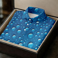 Rain Drops Blue Golf Shirt, Women's Golf Tops, Ladies Golf Shirts, Women's Golf Shirts