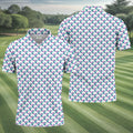 Suicide Awareness Feather Ribbon Pattern Mens Golf Polo, Golf Shirts For Men