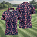 Funny Starfish Naughty Position Black And Pink Golf Tops For Men, Valentines Golf Gift, Golf Gift For Men