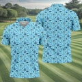 Best Dad Ever Dad Life Doodle Pattern Father's Day Golf Shirt, Golf Gift For Dad