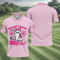 Breast Cancer Is Boo Sheet Ghost Polo Shirt, Men's Golf Shirt, Printed Golf Shirts