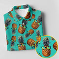 Cool Pineapple Tropical Theme Hawaiian Golf Shirt, Polo Shirts For Men, Golfing Apparel