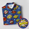 Funny Comic Pop Art Golf Shirt, Fun Golf Polo Shirt, Golf Shirts For Men