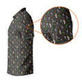 Funny Golf Lesson Alligator Pattern Polo Shirt, Golf Shirts For Men, Mens Golf Apparel