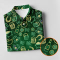 Beer Shamrock Neon Pattern St Patrick's Day Golf Shirt, Women Golf Top, Ladies Golf Shirts
