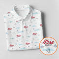 Fore Right Men's Funny Golf Shirts, Golf And Beer Polo Shirts For Men, Golf Shirts For Men