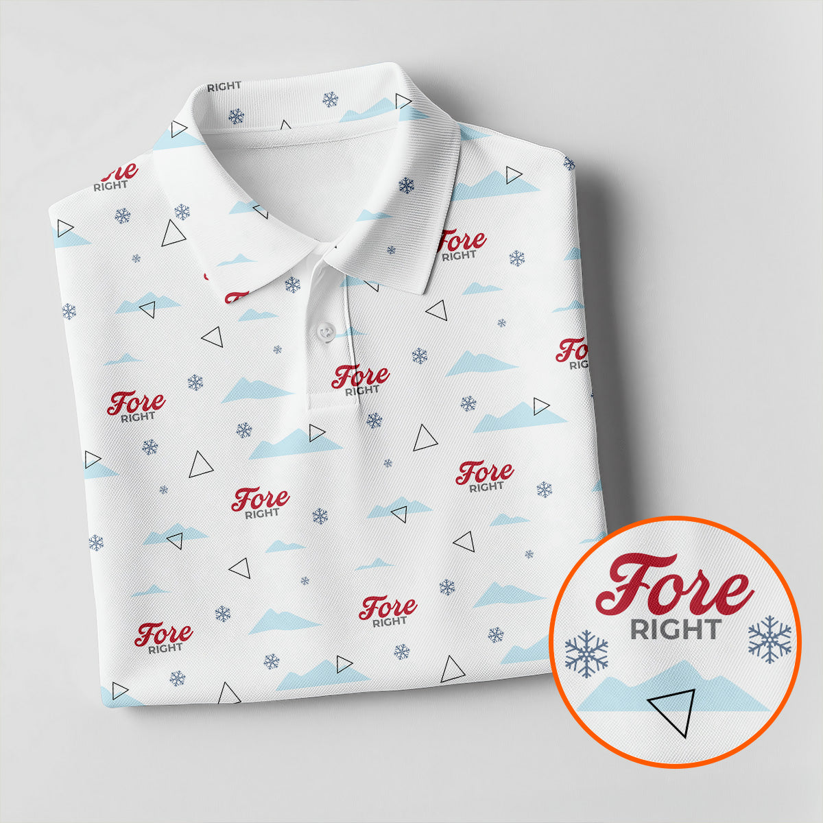 Fore Right Men's Funny Golf Shirts, Golf And Beer Polo Shirts For Men, Golf Shirts For Men