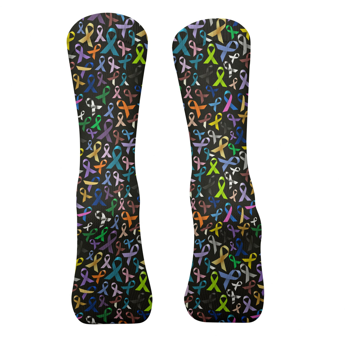 Cancer Awareness Ribbons Golf Socks, Christmas Golf Gift, Golfing Apparel