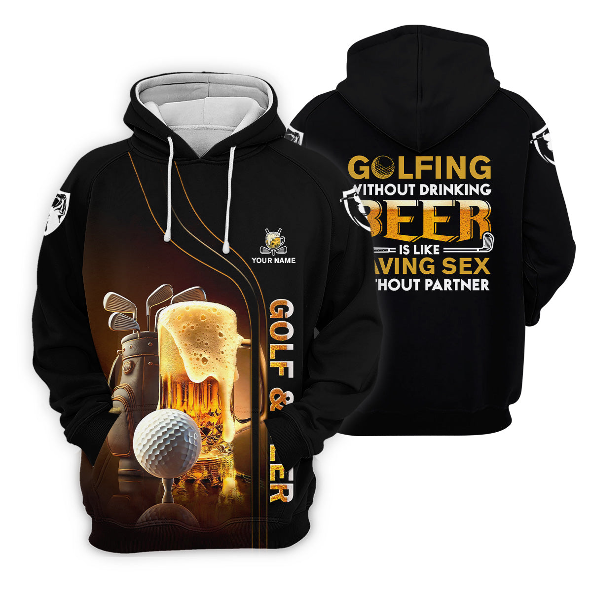 Golfing Without Drinking Beer Men's Golf Polo Shirt, Golf Beer Shirt, Fun Golf Polo Shirt, Golf Gift For Him