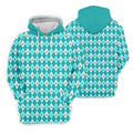 Ovarian Cancer Teal Argyle Womens Golf Shirts, Ovarian Cancer Awareness Shirt, Golf Gift For Womens