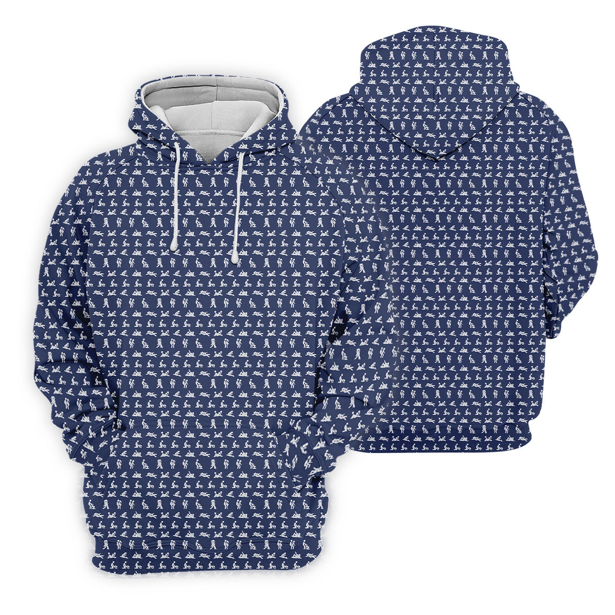Stick Figure Couple Fun Men's Golf Polos, Fun Golf Shirts For Men, Unique Gift For Golfer, Matching Golf Shirt