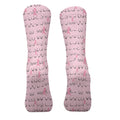 Funny Pink Golf Socks With Breast Cancer Pink Ribbon, Christmas Golf Gift, Golfing Apparel