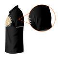 Black Funny Dickhead Faux Chest Golf Shirt, Men's Golf Shirt, Polo Shirts For Men
