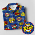 Funny Comic Pop Art Golf Shirt, Mens Golf Shirts, Golf Apparel For Men