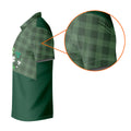 Green Checkered Leprechaun Shamrock St Patrick's Day Golf Shirt, Performance Golf Shirt, Polo Shirts For Men