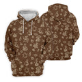 Goose Halloween Golf Shirt, Pumpkin Pattern Golf Shirt, Brown Golf Polo, Long Sleeve Golf Shirts, Men Golf Polo