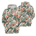 Tropical Floral Pattern Custom Hawaiian Shirts With Face, Men Polo Shirt, Long Sleeve Golf Shirts