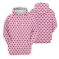 Funny Middle Finger Pink Men's Golf Shirt, Breast Cancer Golf Shirt, Fun Golf Shirts For Men