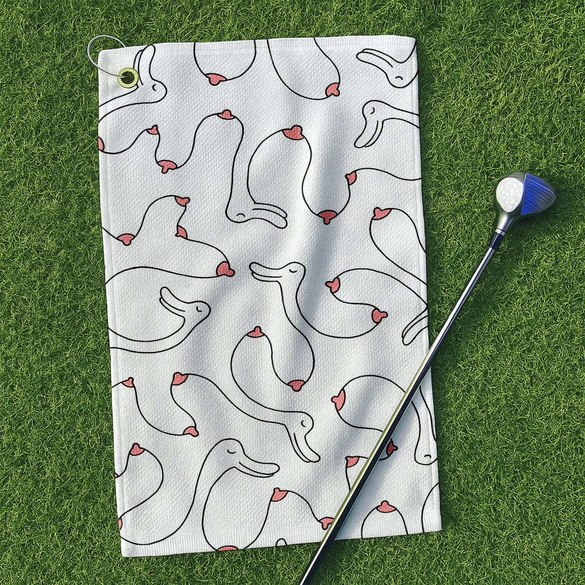 Funny Goose Golf Towel, Best Golf Towel, Men Golf Towel, Golf Rag, Golf Gift For Dad