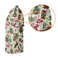 Tiki Masks, Flamingo and Island Paradise Pattern Design Hawaiian Golf Polo, Golf Tops For Men, Golfing Apparel