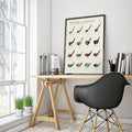 Vintage Evolution Of The Golf Club Canvas, Golf Wall Art, Gift For Golfer